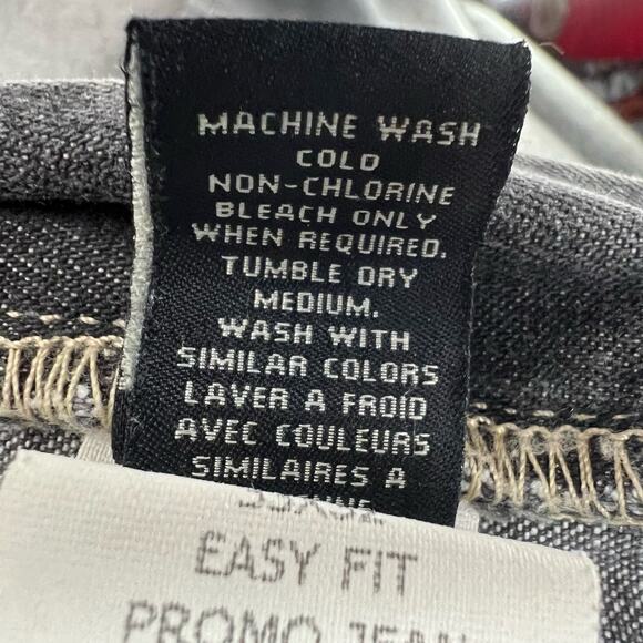 Ralph Lauren Jeans Mens 33x32 Gray Easy Fit Straight Casual Classic Y2K Preppy - Picture 12 of 14